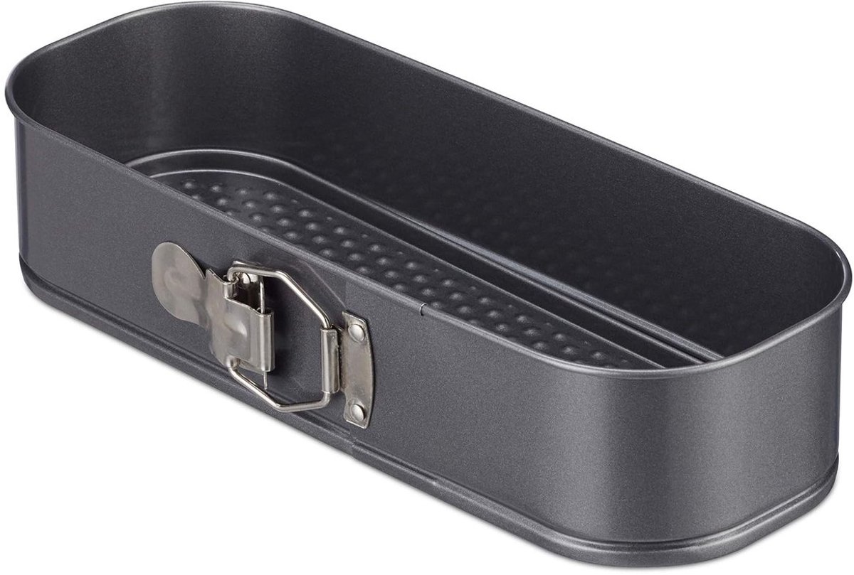 Doodadeals® Springvorm Cake - Cakeblik - Bakblik Rechthoek - Hittebestendig met anti-aanbaklaag - 31 x 12 cm