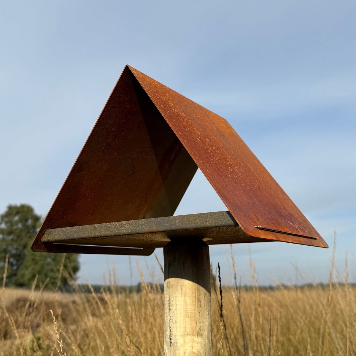 Vogelvoederhuis UNIVERSE - CORTENSTAAL - Excl. PAAL