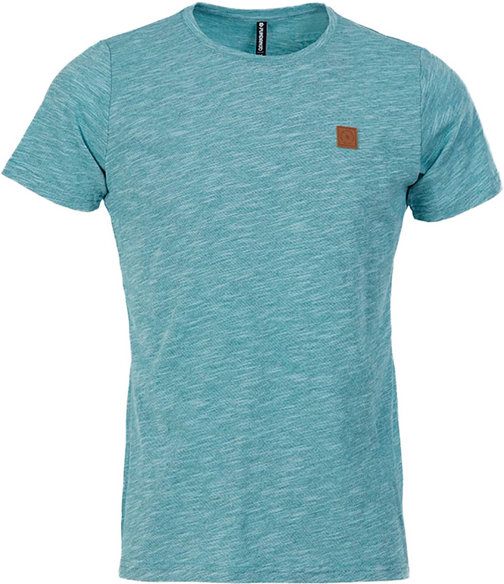 Fundango Jaggyy Structured T-shirt Met Korte Mouwen Blauw M Man