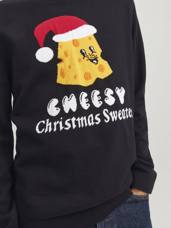 JACK&JONES - JORFESTIVE XMAS KNIT CREW NECK - Heren - Gebreide truien