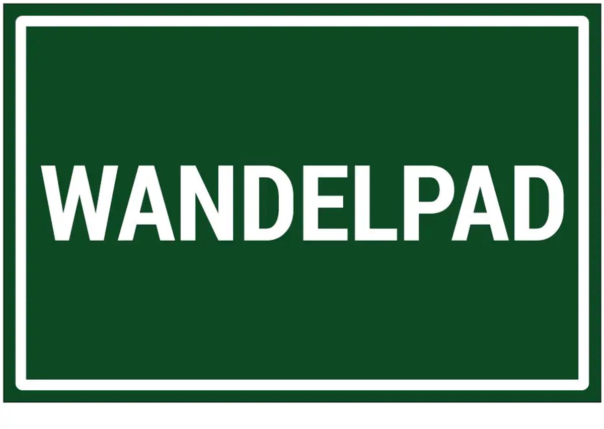 Wandelpad sticker | 45 x 30 cm