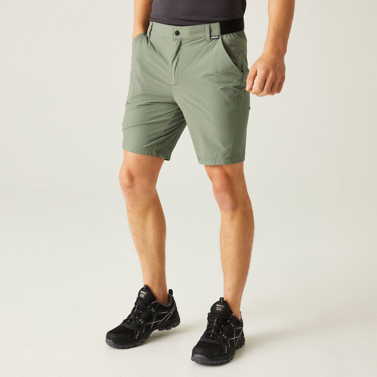 Short Hiking Heren Lichtgewicht Waterafstotend Travel Light Packaway Groen
