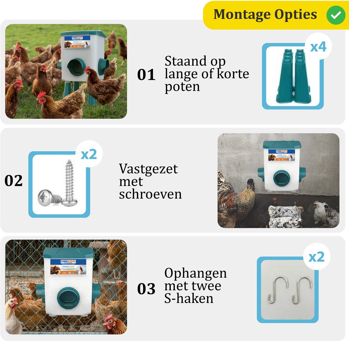 Abreuvoir UniEgg® Smart 1 Litre (Vert) - Automatique Et Innovant - Avec