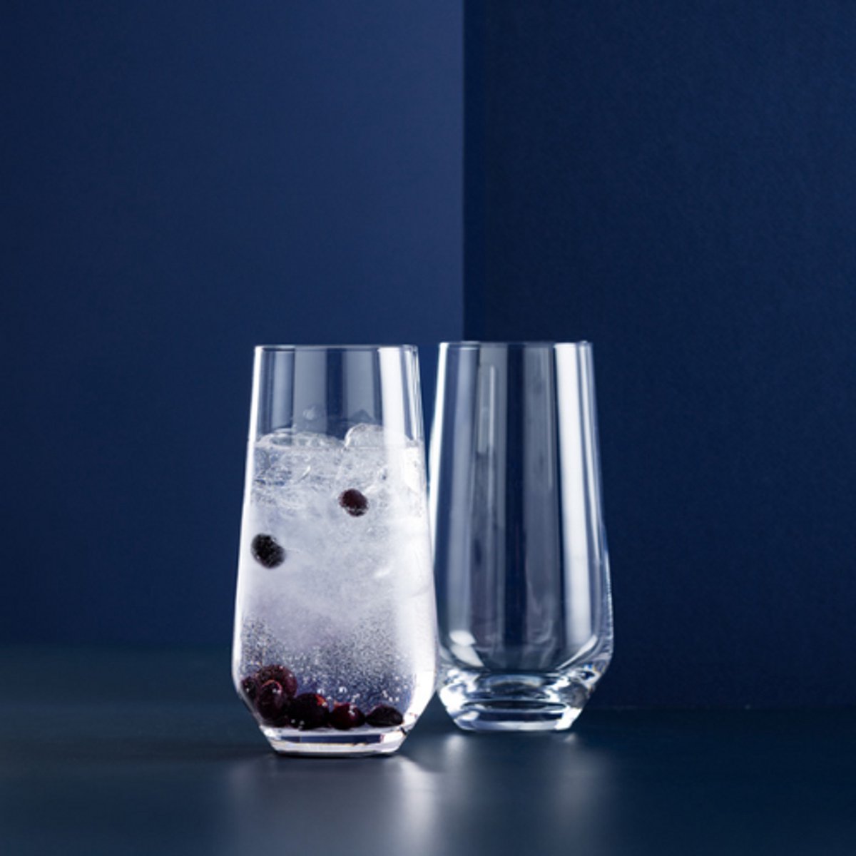 Longdrinkglazen Set van 2 – 490 ml – Elegant Hoog Glas – Luxe Drinkglazen voor Cocktails & Frisdrank