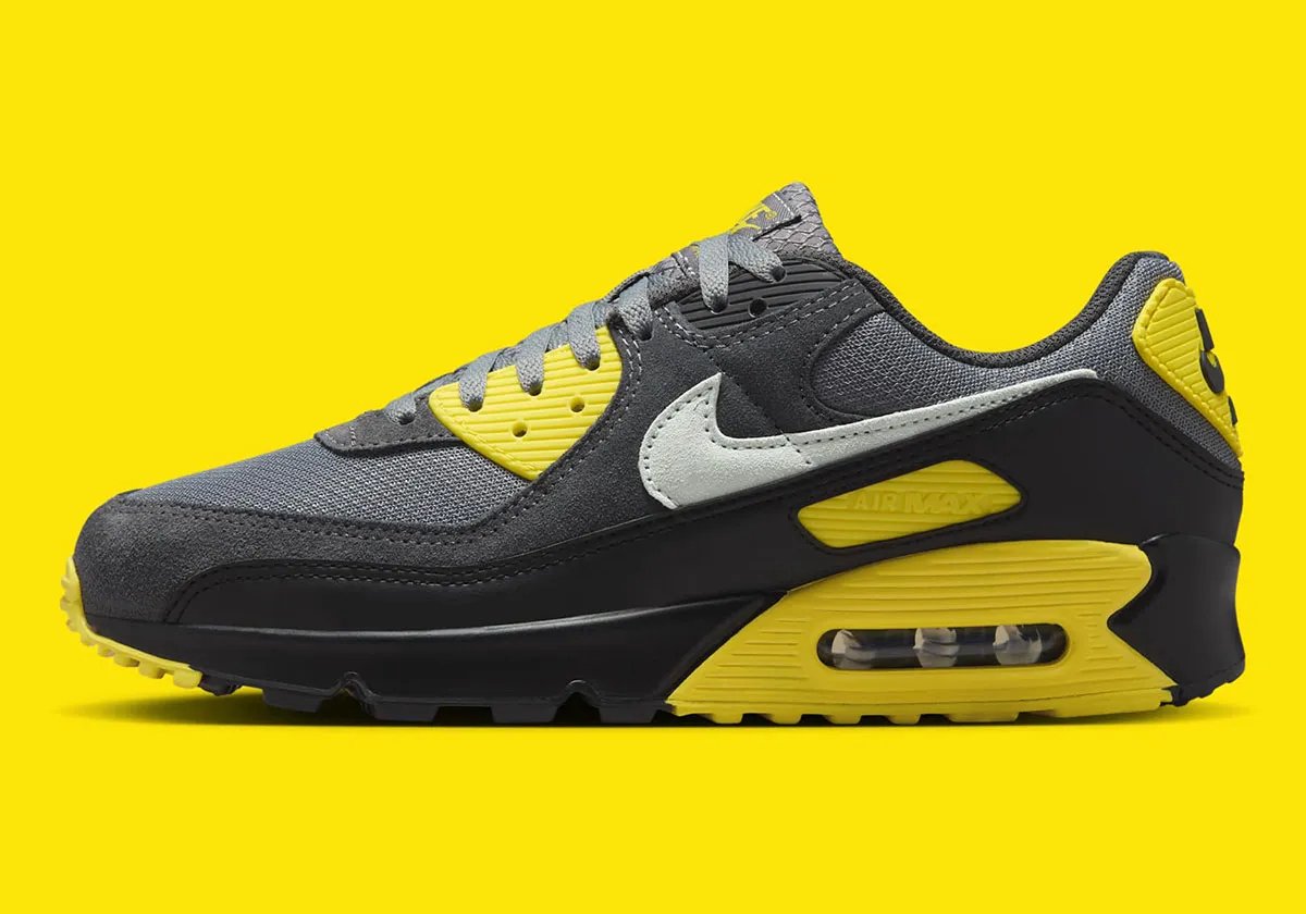 Nike NIKE AIR MAX 90 SMOKE GREY LIGHT SILVER NEON