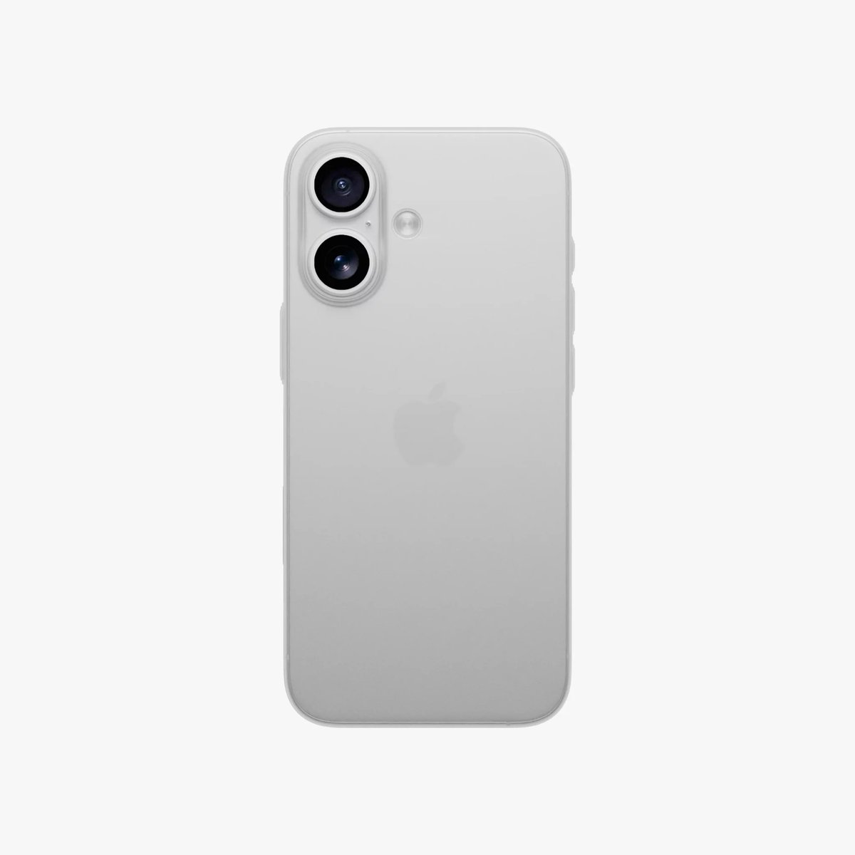 Silq Ultra Dun Hoesje geschikt voor iPhone 17 - Frost Wit - Slechts 0,5mm dun!