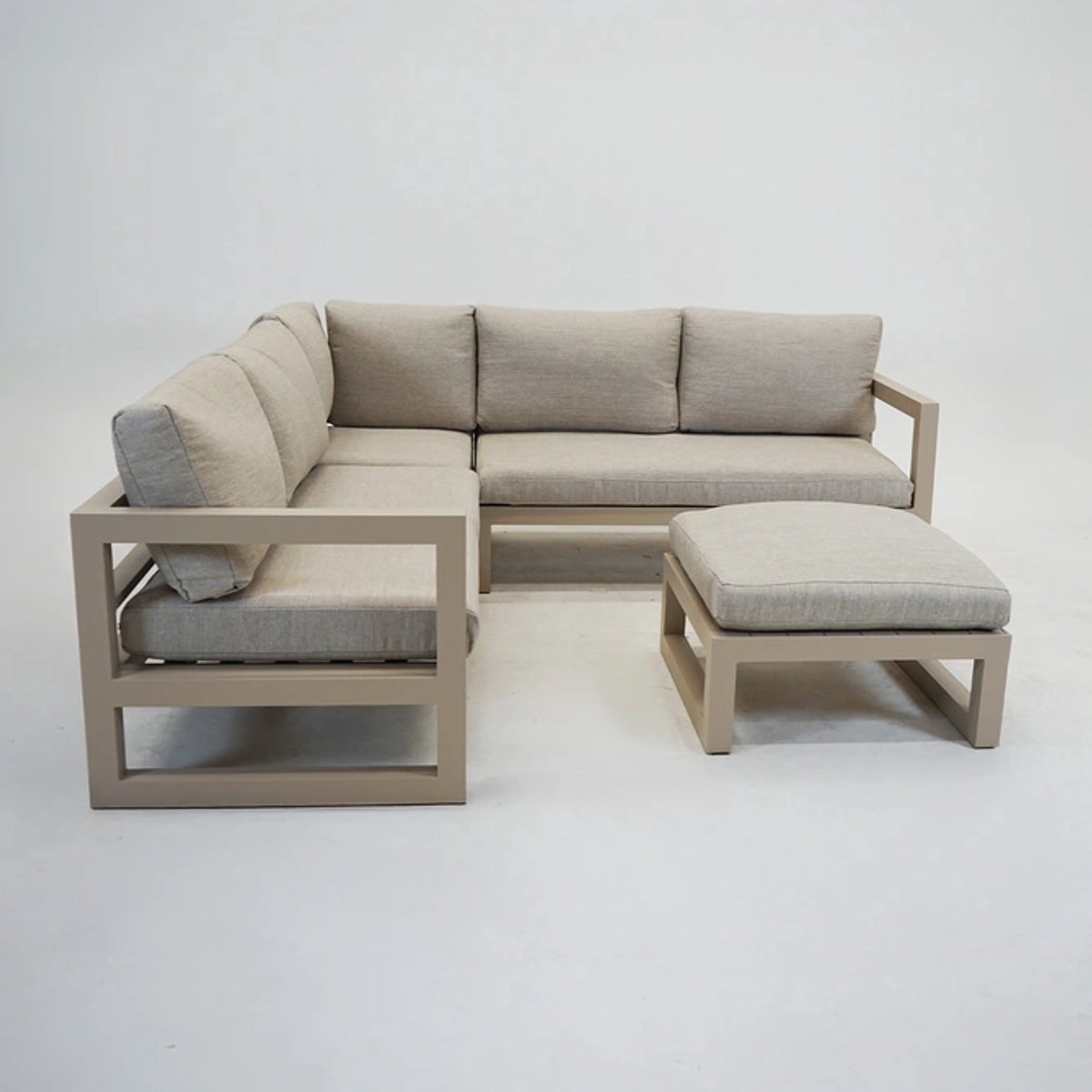 Vita Grosso loungeset hoekbank Beige 4-delig