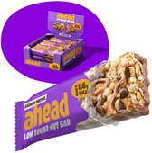 ahead Nut Bars – Notenrepen – Doos 12×35 g – Suikerarm, Vezelrijk, Vegetarisch – 1,6 g Suiker per Reep