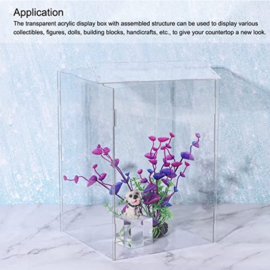 Display case Box acrylic box clear dustproof protection for collections 16x11x11cm — afbeelding 3