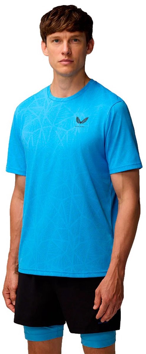 Castore Flow Engineered Knit T-shirt Met Korte Mouwen Blauw L Man