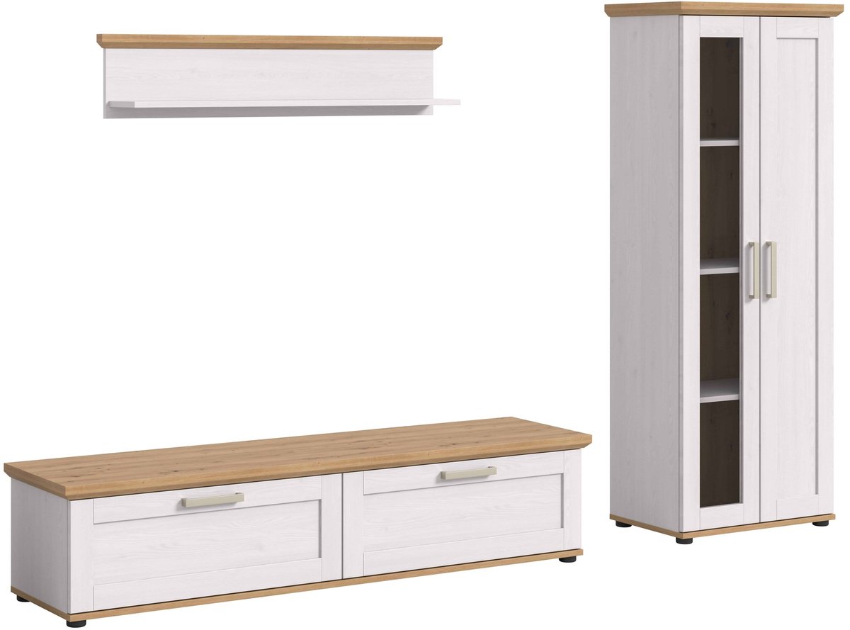 Woonkamercombinatie Verona Sibiu Larch NB Artisan Oak NB - 40x336x161cm