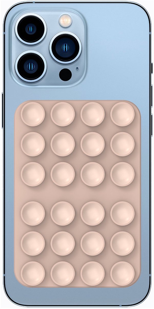 Rixus RXPH40 Suction Cup Mirror Phone Holder Light Pink