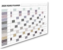 Jaarplanner 2026 - 118x84cm (A0) - 135gms gesatineerd posterpapier