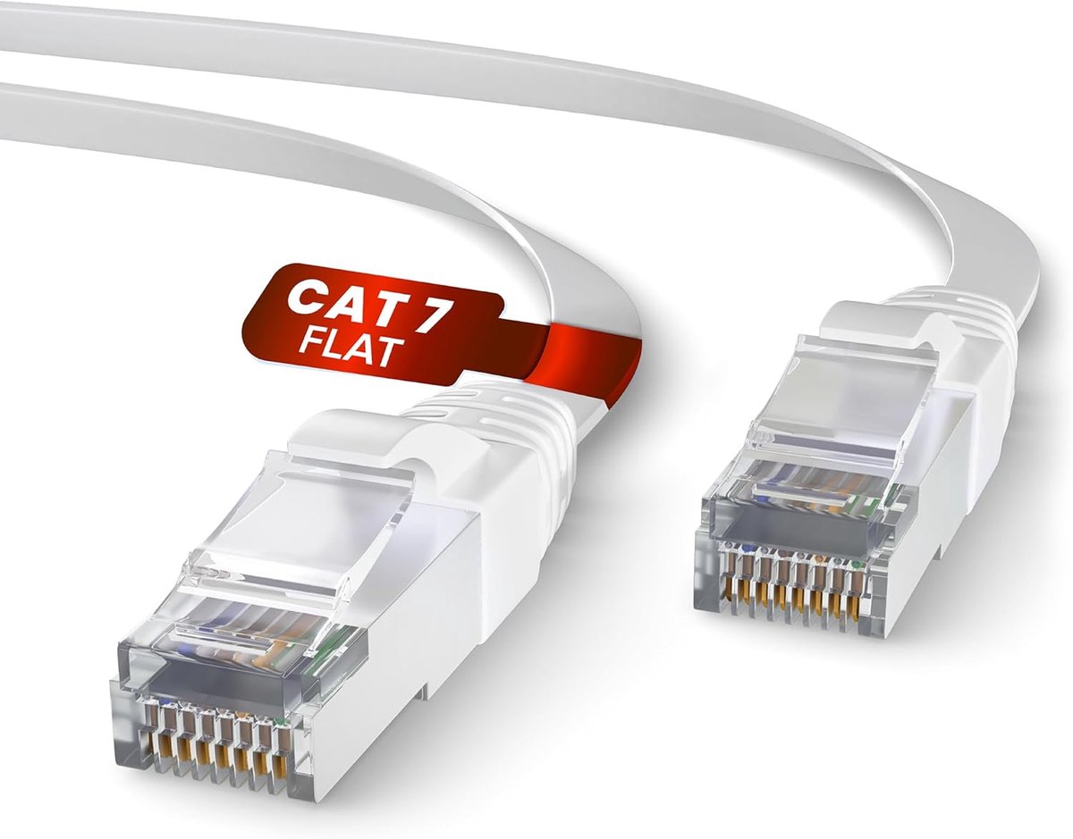 Cat.7 Ethernet-kabel 15 m - Snel, Zuiver Koper, RJ45 voor Betrouwbare Internetverbinding