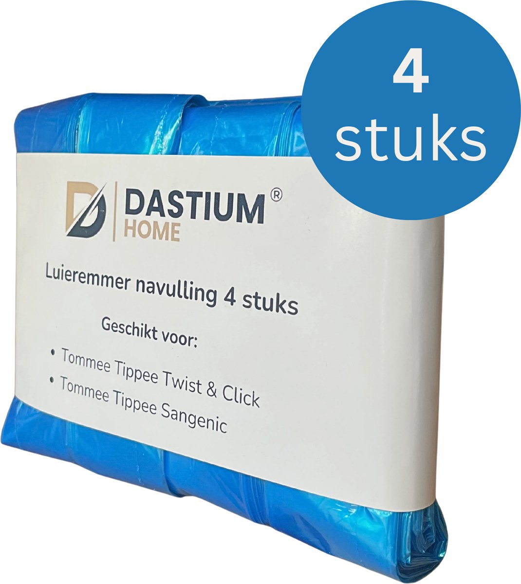 Dastium Home - Luieremmer Navulling - Luieremmer Zakken -Geschikt Voor Tommee Tippee - 4 Stuks