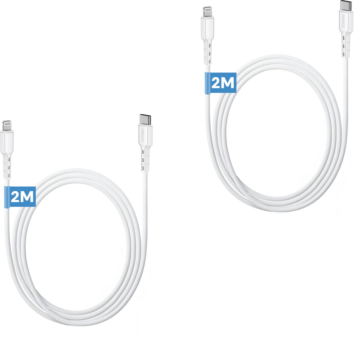 Phreeze - Geschikt voor Usb C Lightning kabel 2m - 18w snelladen