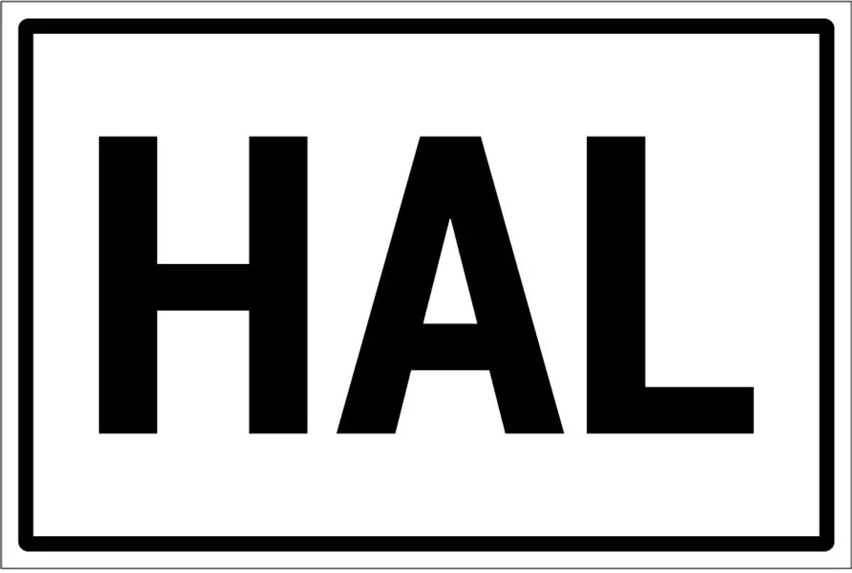 Hal sticker | 18 x 12 cm