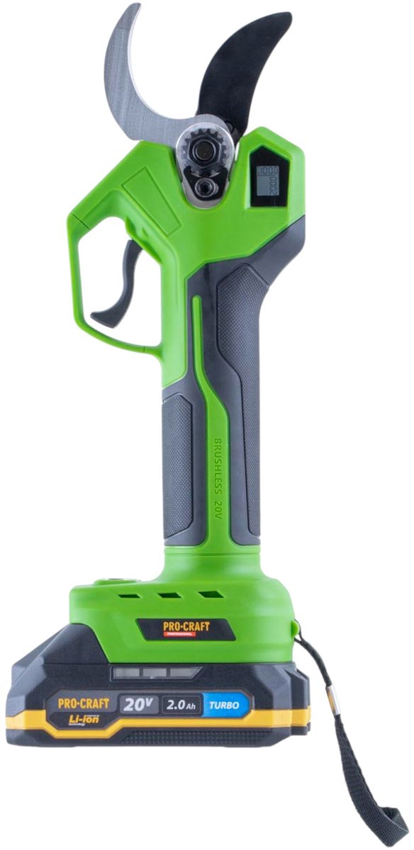 Procraft ES32Li accu-takkenschaar 20 V borstelloos + 1x accu 2,0 Ah + oplader + koffer — afbeelding 2