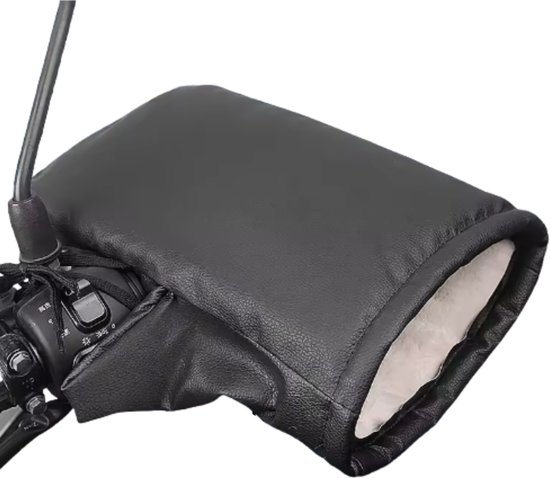 Protège-mains - Gants de cyclisme - Chauffe Chauffe-mains Vélo - Scooter - Moto - Gants - Hiver - Coupe-vent - Résistant à l'eau - Zwart