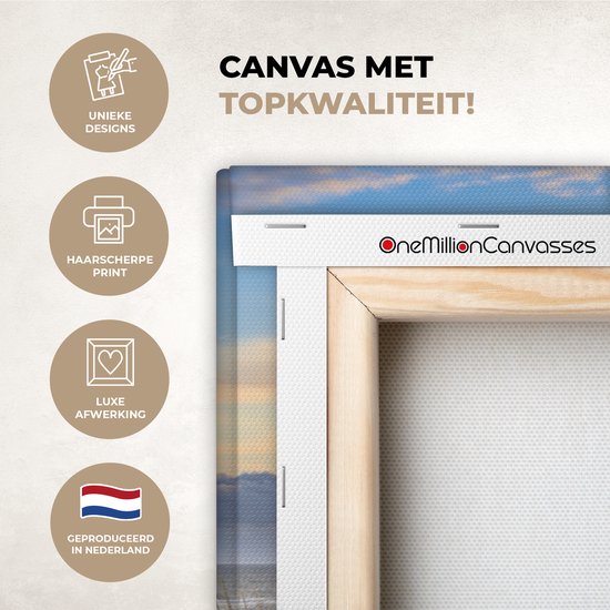 Toile - Plage - Mer - Soleil - Dune - Peintures salon - Chambre - Photo sur toile - Tableaux sur toile naturel120x80 cm