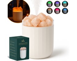 Boncy® Zoutsteen Aroma Diffuser – Himalaya Zoutsteen Lamp - 400ml Luchtbevochtiger Aromadiffusers – Geurverspreider Vernevelaar – Aromatherapie Aromadiffusers - etherische olie Verdamper Verstuiver