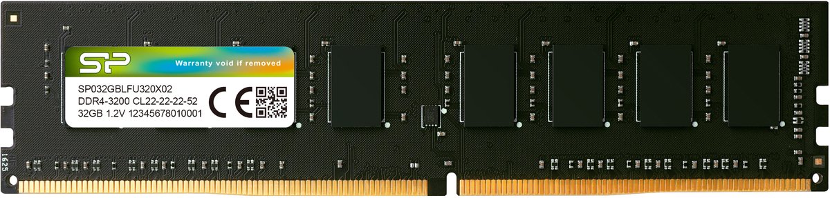 Silicon Power - Desktopgeheugen - Ddr4 - 32Gb - - - Udimm - Sp032Gblfu320X02