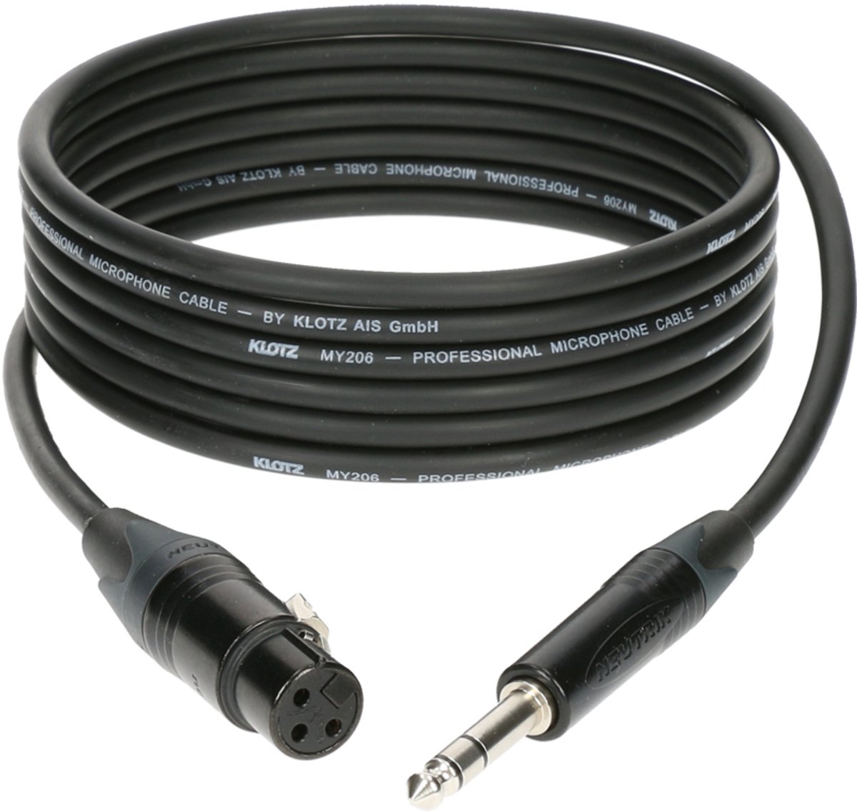 Klotz M1FS1B0300 microfoonkabel 3p XLR female - 3p 6.35 mm jack 3 m