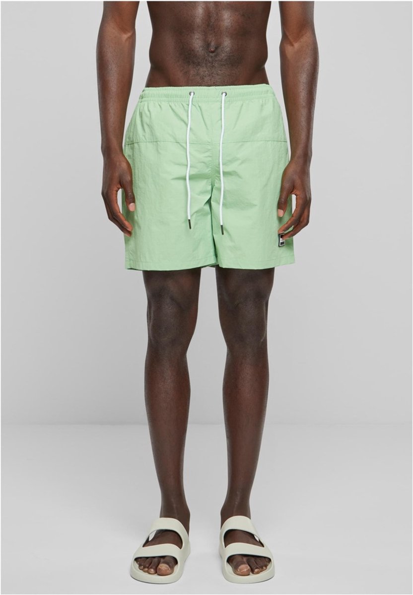 Urban Classics Block Zwemshorts S Groen
