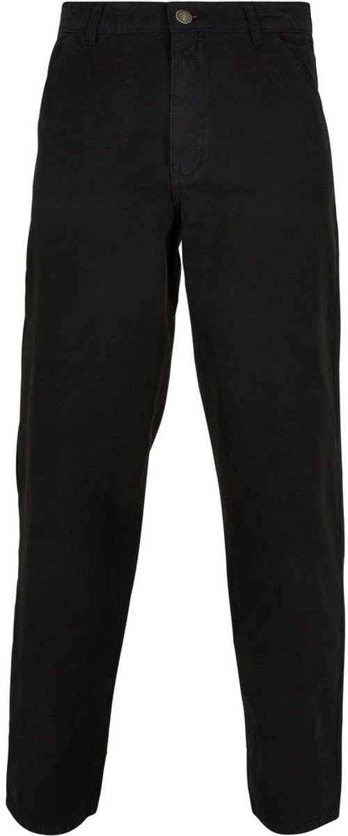 Urban Classics Canvas Broek rechte pijpen Taille 38 inch Zwart