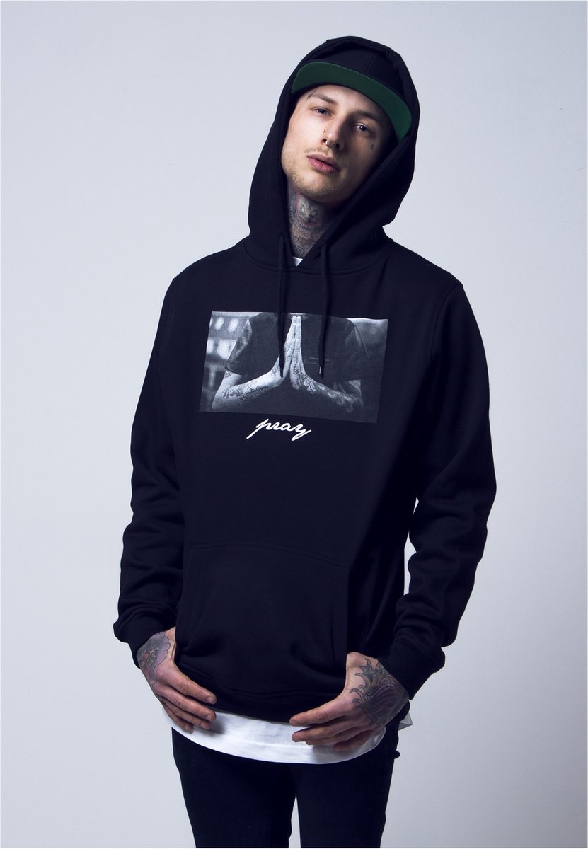 Mister Tee Pray Hoodie/trui 3XL Zwart