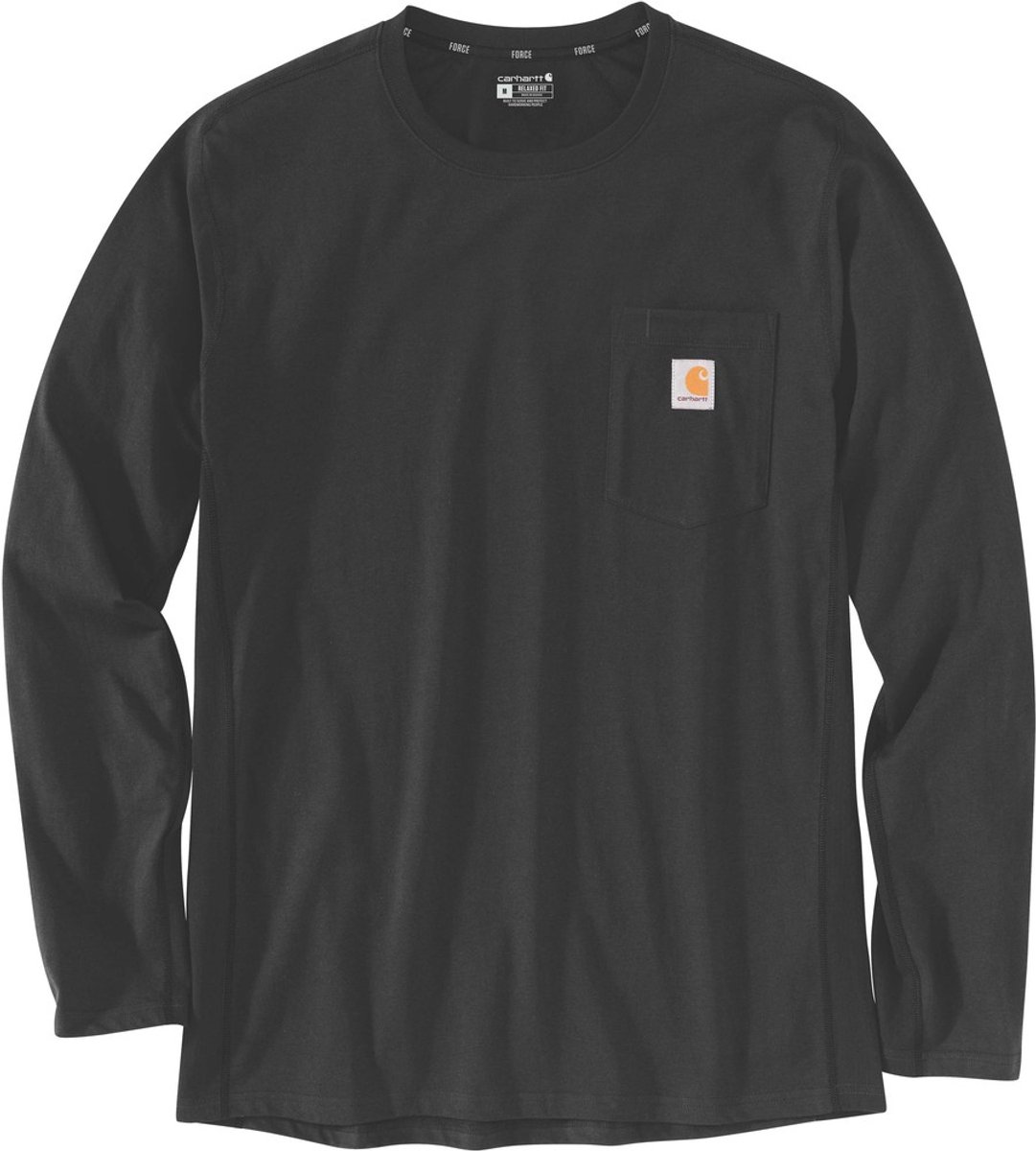 Carhartt Damen Longsleeve Force Flex Pocket T-Shirt L/S -2XL Zwart