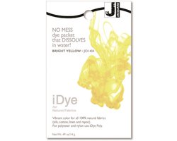 Jacquard textielverf iDye Natural 14 gr fel geel voor stoffen.