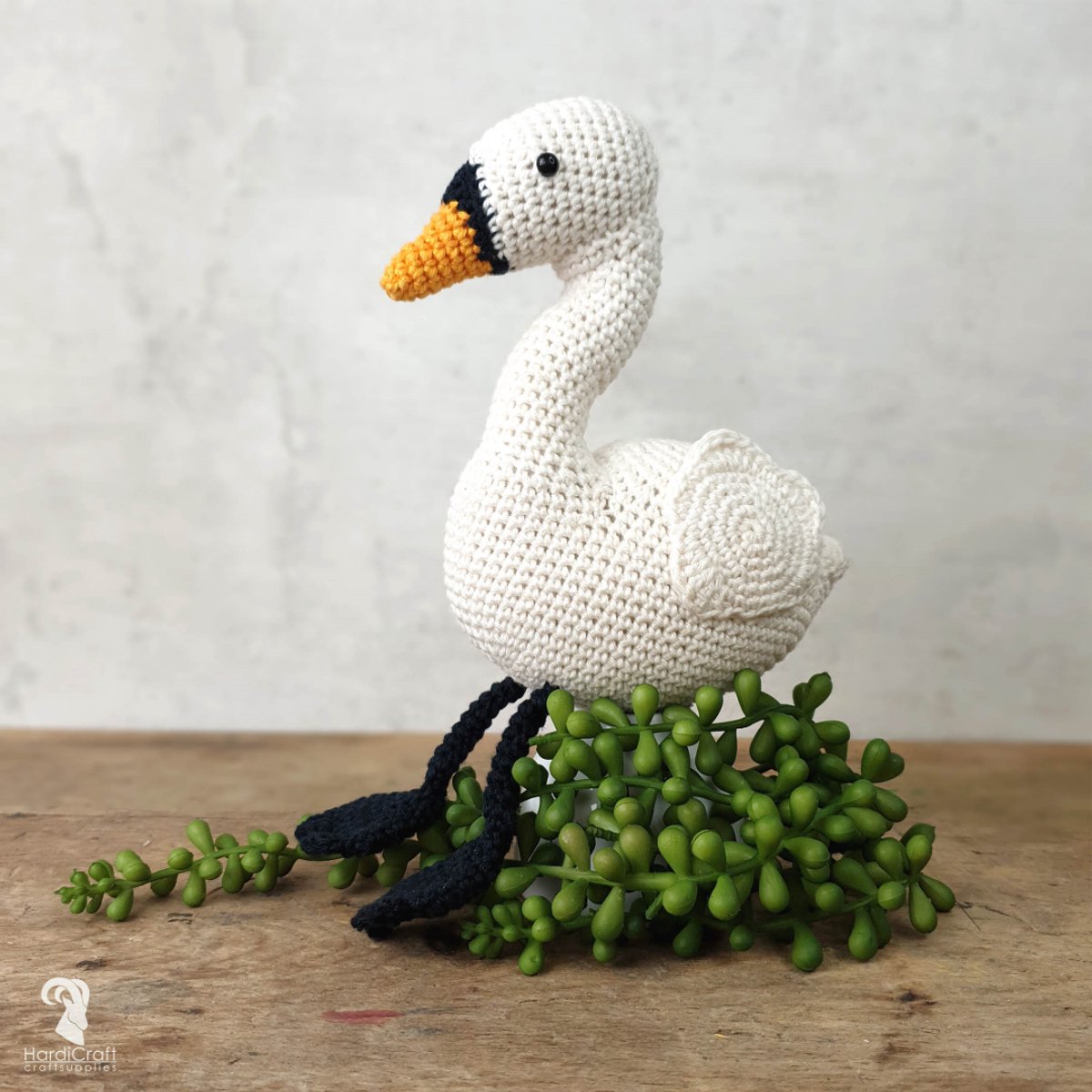 HardiCraft Zwaan Lilly haken - Patroon met katoen garen en vulling — afbeelding 2