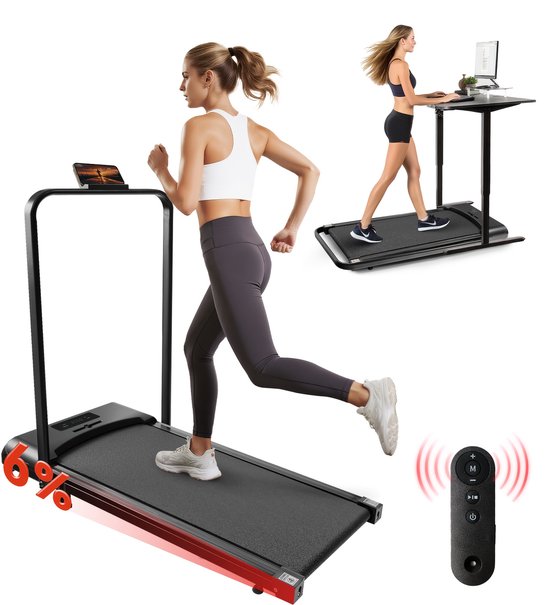 CitySports Elektrische Loopband 6% Helling Inklapbaar Zwart - CitySports - €199,95