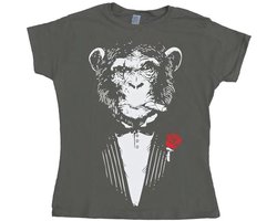 Hybris Dames Mon-key Boss Girly T-shirt SH-5-15200-H17-2