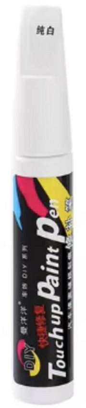 Stylo de retouche voiture ZOETTT blanc avec pinceau - Réparation dommages - Stylos de retouche voiture - Stylo de retouche rayures - Élimination rayures - Stylo de retouche voiture - Peinture Witte