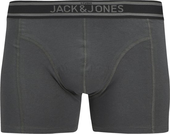 Grijze Jack & Jones boxershort met gedetailleerde naden.
