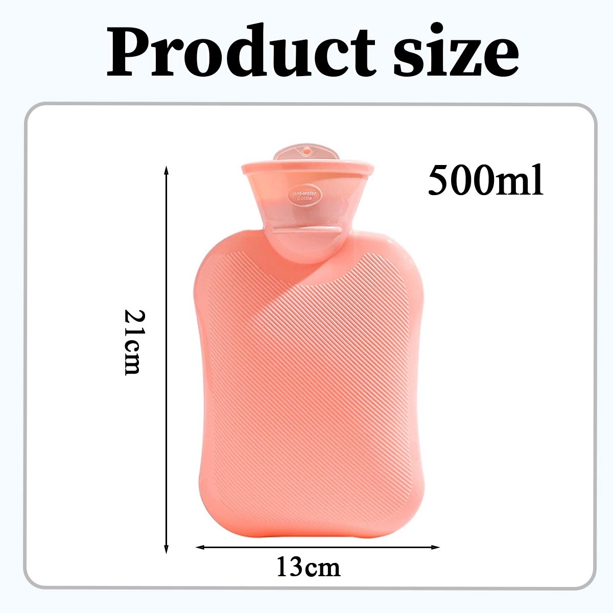 Warmtekruik - Kruik - Tot 6 uur warmte - Warmwaterkruik - 0.5 liter – Rubber - Cadeau voor haar, vrouw, vriendin -Student – foto 5