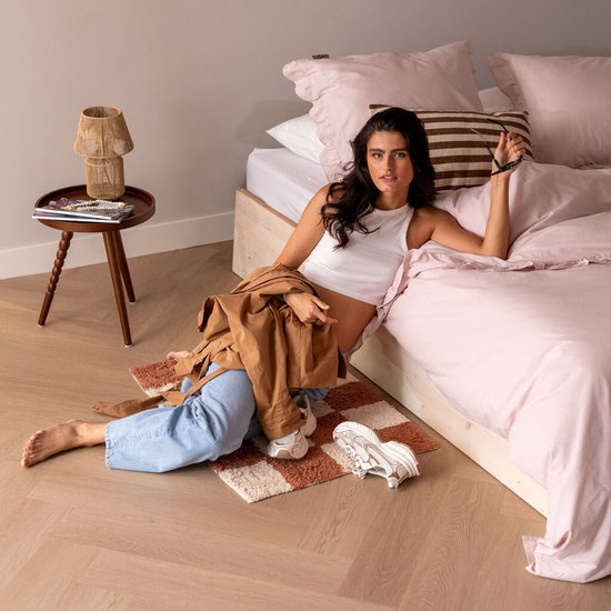 Dindi Home Dekbedovertrek Candy Clouds - 200x220 - 100% katoen - Roze van Merkloos — afbeelding 3