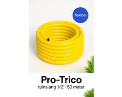 Pro-Trico Tuinslang 1/2 Inch - 50 Meter Waterslang 13 mm met Trico-inlage 10 Bar - Tricoflex Beschikbaar in 25 / 50 / 100 meter - Tuinpomp Hydrofoorpomp Besproeiing