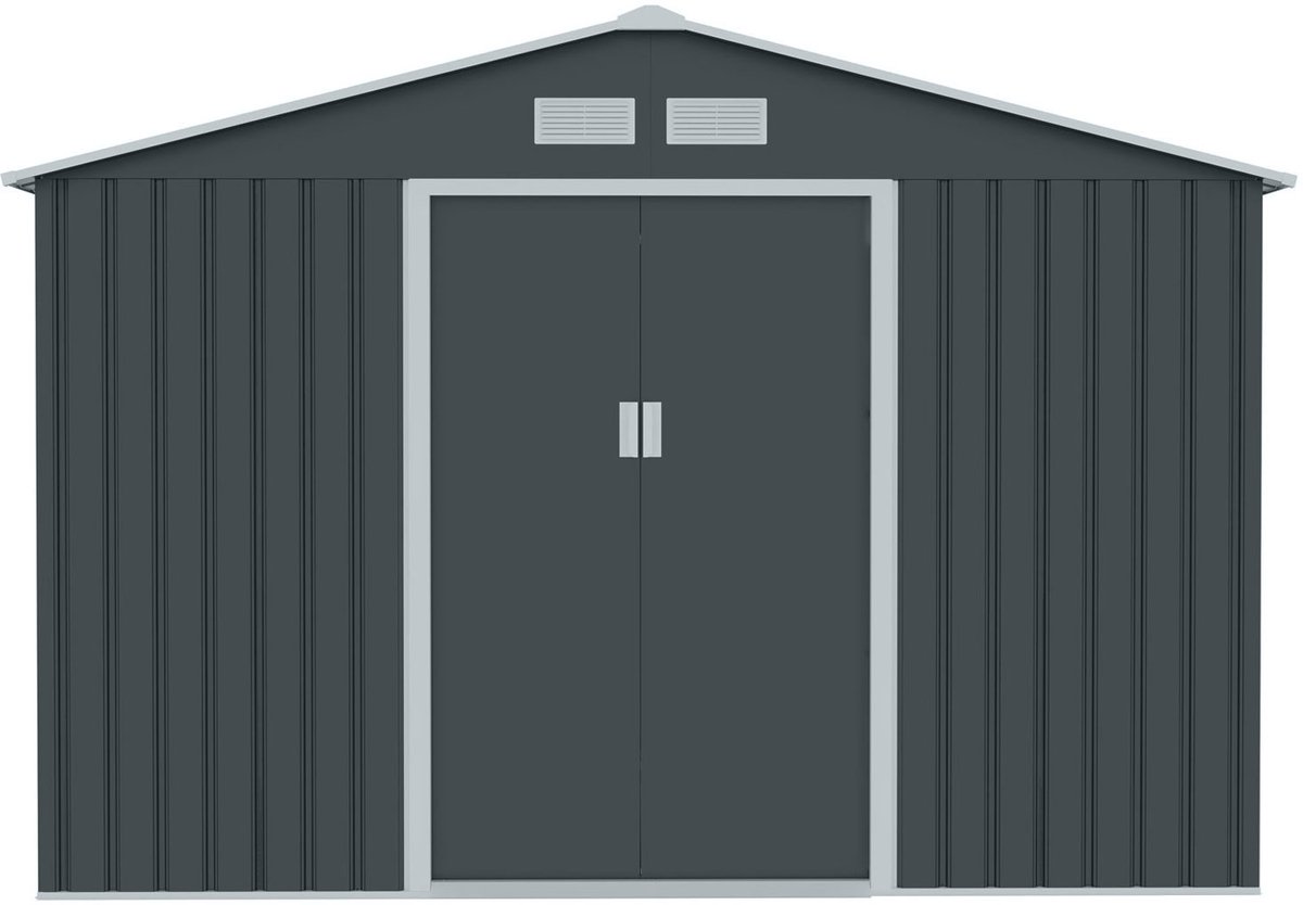 HATTORO S300 gereedschapsschuur - tuinhuis schuur 15 m³ grijs