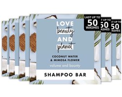 Love Beauty and Planet Shampoo Bar Coconut Water & Mimosa Flower - 6 x 90 Gram