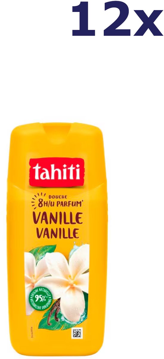 12x Tahiti Douchegel 315ml vanille