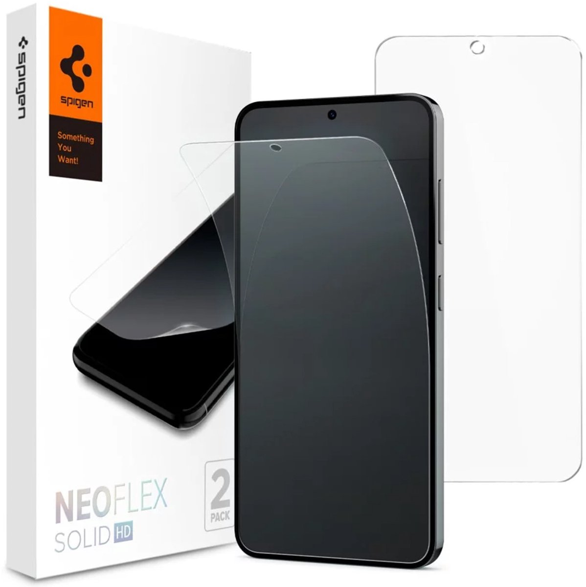 Spigen screenprotector Geschikt voor Samsung Galaxy S24 - Neo Flex - 2 Pack