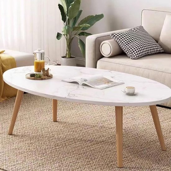 Marga tafellamp van massief rubberhout met een naturelkleurige
