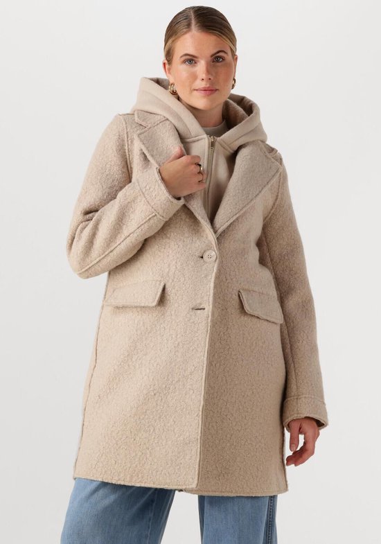 NUKUS Inna Jacket Boucle Jassen Dames - Winterjas - Beige - Maat XXL
