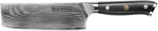 Blackwell Nakirimes - Style japonais - Acier damassé 67 couches - VG10 - 17,5 cm