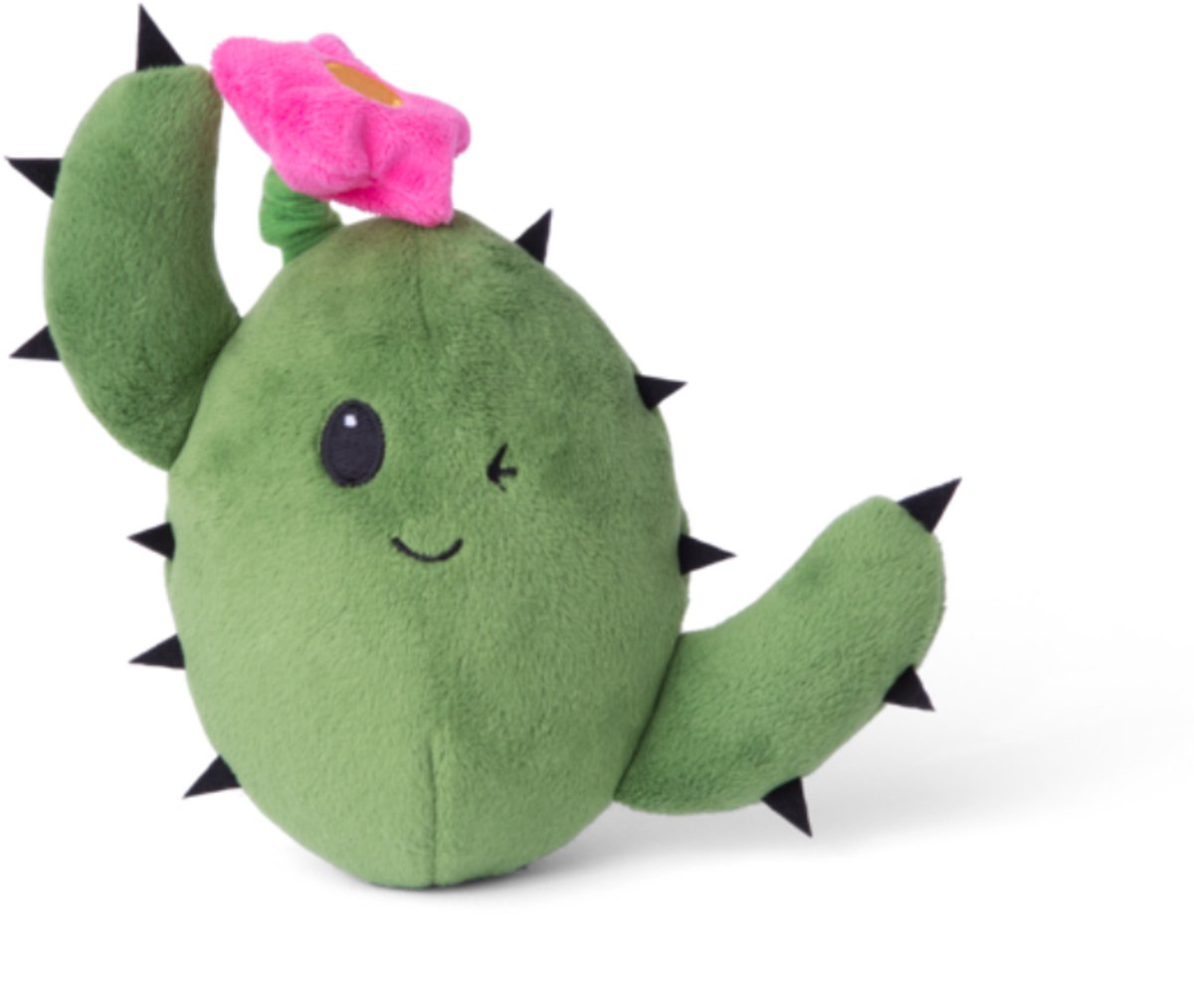 Bark consuela the cactus met bloem pluche groen 14x18x7 cm tot 10kg