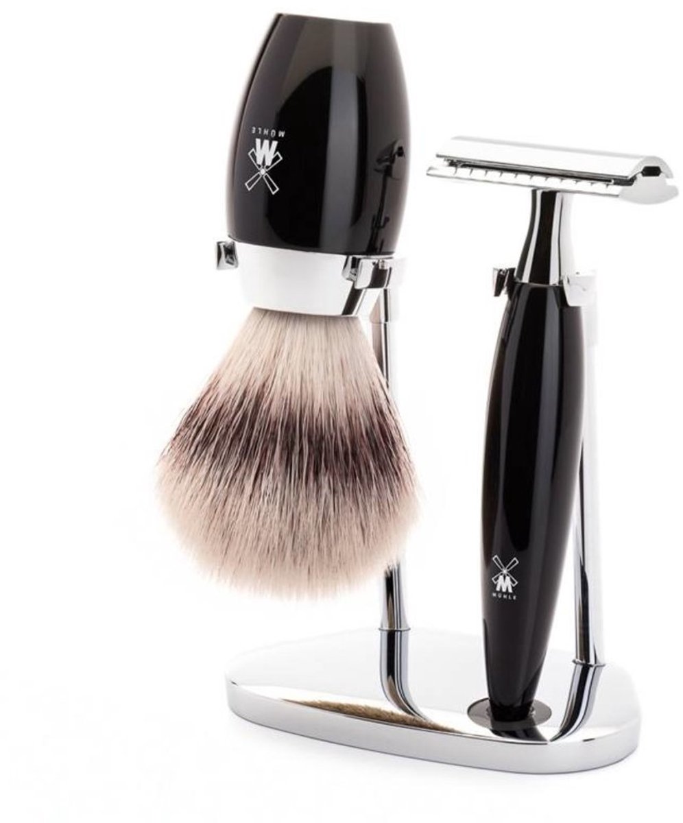 MÜHLE -Scheerset Kosmo 3-delig - Zwart - Saf.Razor