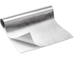Heat Protection Film - Zelfklevend - 60 x 250 cm - Aluminium Film - Isolatiemateriaal voor Slangen en Automatische Toepassing